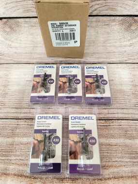 Dremel 430 1/4 Inch Drum Sanding Mandrels New OEM (Lot of 5)
